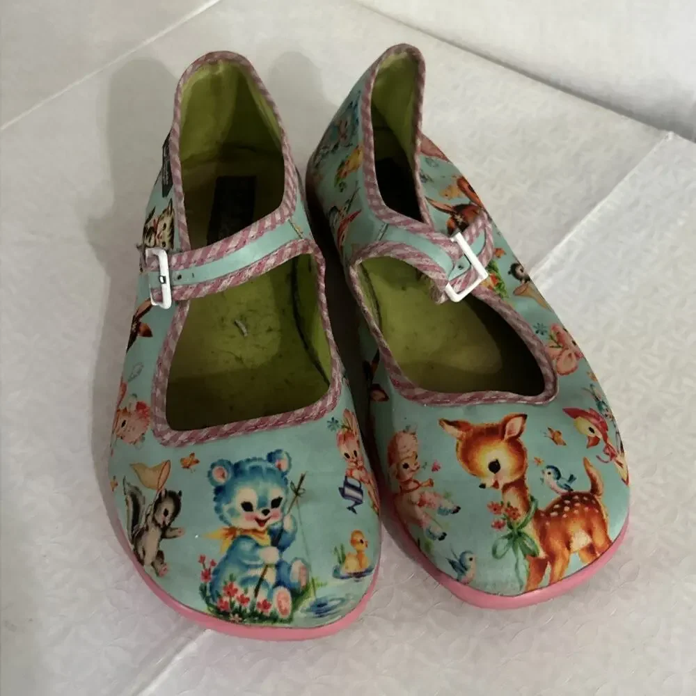 Hot chocolate Design Flat Shoes Size 37 Size 7 Mary Jane’s Vegan Friendly
